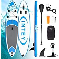 INTEY Tabla Paddle Surf Hinchable- Sup Paddle Remo Ajustable- Tabla Stand Up Paddle Board- Bomba de Doble- Seguridad